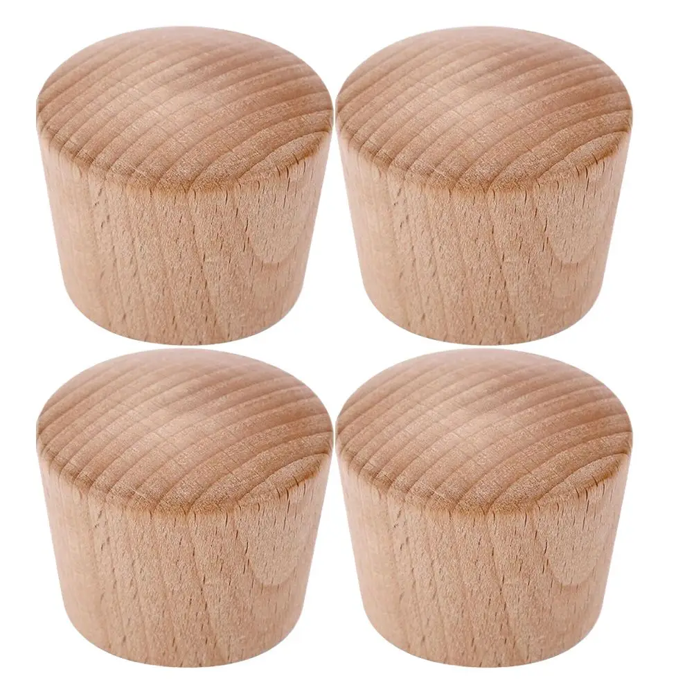 4 шт Деревянный горшок крышкой Кепки деревянный ручка для крышек кастрюль