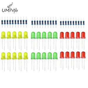 Набор светодиодный школьного обучения Raspberry pi, светодиодные лампы красного, зеленого, желтого цвета, для arduino, комплект для самостоятельной сборки