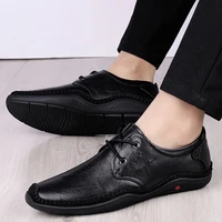 fashion mens casual shoes genuine leather classics brown black derby shoe male youth nice comfortbale breathable shoes for men