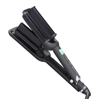 three tube curling iron hair curler iron 32mm large hair wave wand ceramic triple barrel big wave curlers corrugation for hair