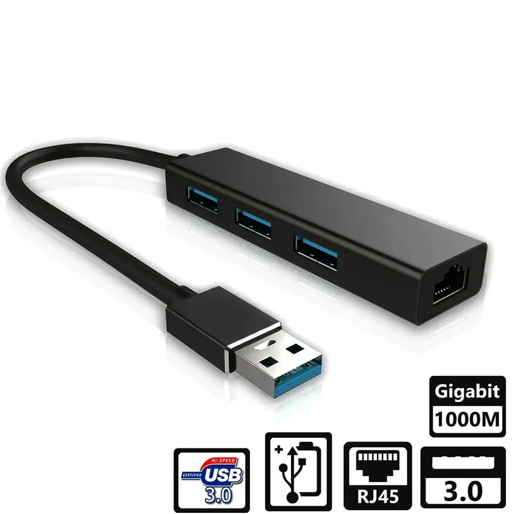 Сетевой адаптер USB 3 0 Gigabit Ethernet LAN RJ45 прочный сетевой с портами для Windows/Mac