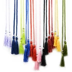 Женская плетеная цепочка с кисточками, плетеная цепочка на талию в стиле ретро, 160 см, украшенная веревкой на талию, 2021