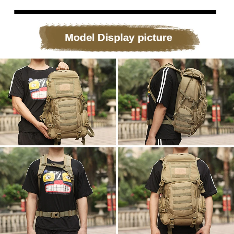 

LHI Softback_Kanpsack Customized Durable 50L Oxford Waterproof Dry Outdoor Motorcycle Tactical Backpack Bag Military Backpacks