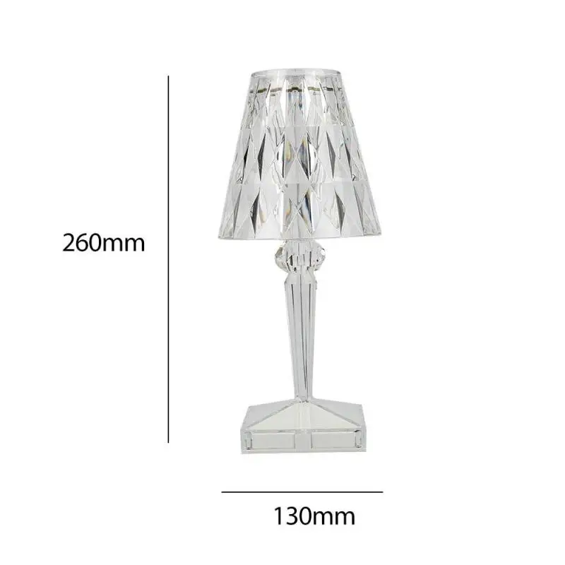 

Acryl Table Lamp For Bedroom Living Room Desk Lamp Study Crystal Art Deco Beside Ghost Night Lights Lighting USB Plug 1pcs