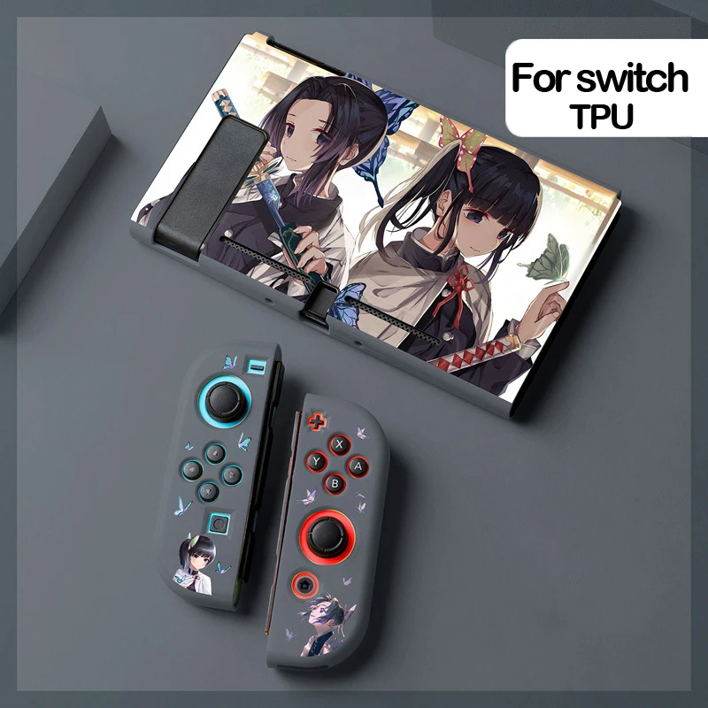 Чехол для Nintendo Switch из мягкого силикона и ТПУ с японскими героями аниме |