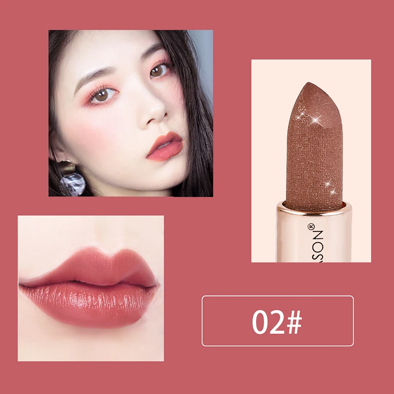 Bullet Shaped Lipstick Waterproof Non-Stick Cup Long Lasting Colorfast Matte Makeup Cosmetic Fashion Color |