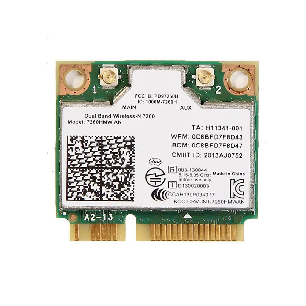 Двухдиапазонная беспроводная сетевая карта для Intel Dual Band wireless AN 7260 7260HMW 2 4G и 5G