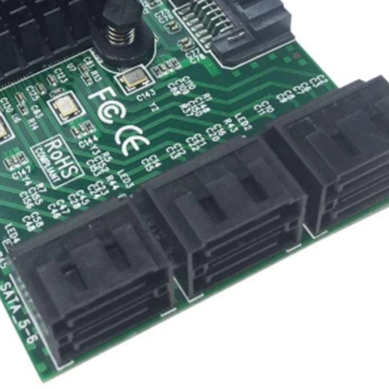 

SSU PCIe 2.0 X4 to SATA III 8 Ports Adapter Card (ASM Chipset) for IPFS Mining and Adding SATA 3.0 Devices