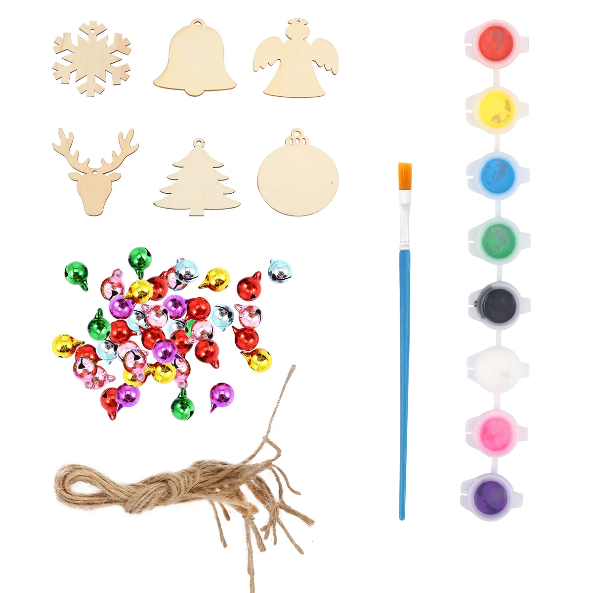

1 Set Wooden Christmas Ornaments Unfinished Wood Embellishments Wooden Cutouts