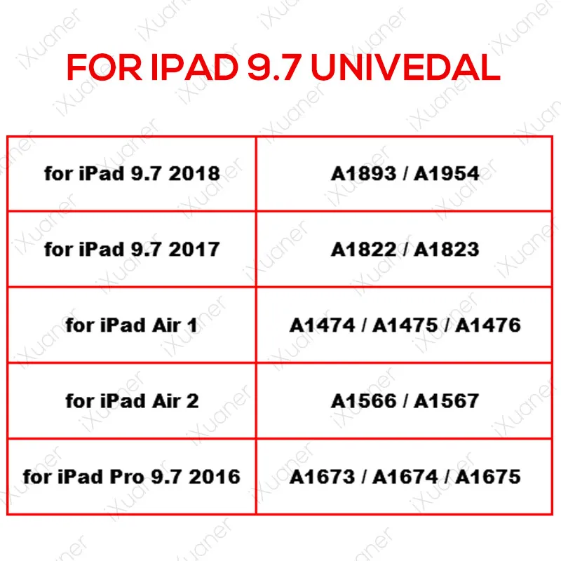 for iPad9.7Universal Для Apple IPad 2 3 4 5 6th 9,7 Pro 11 закаленное Стекло для IPad Air 3 10,5 10,2 Мини-Платье на возраст 2, 3, 4, 5, Экран пленка для экрана - Цвет: for iPad9.7Universal