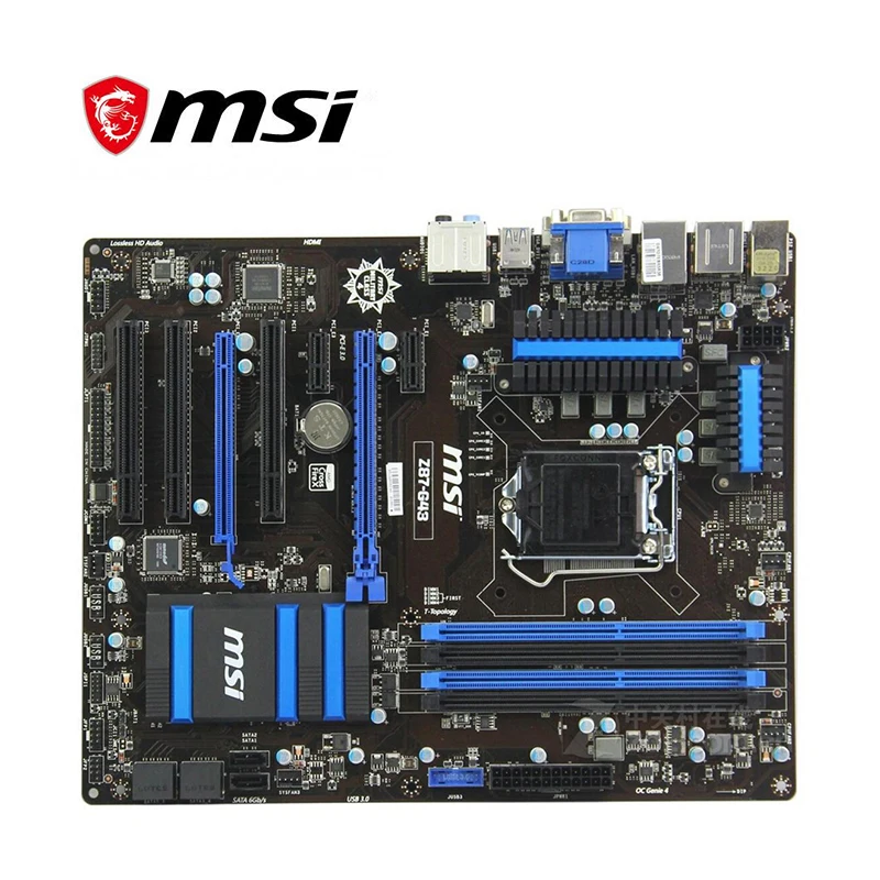 Для материнской платы MSI Z87 G43 LGA 1150 DDR3 для Intel Z87M десктопная материнская плата SATA III