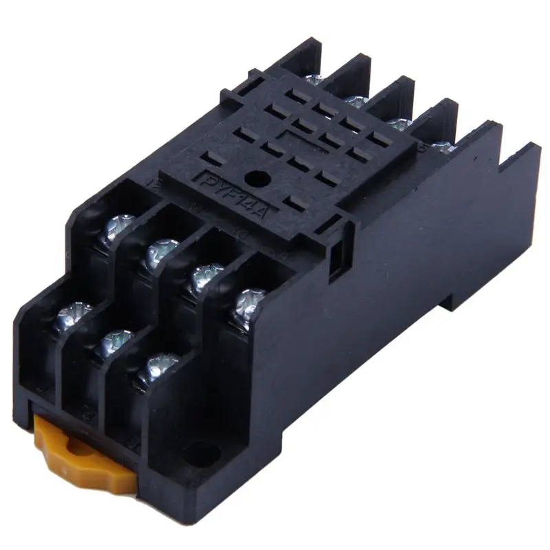 PYF14A DIN Rail Мощность основание релейного разъема 14 иголок для MY4NJ HH54P MY4|Реле| |