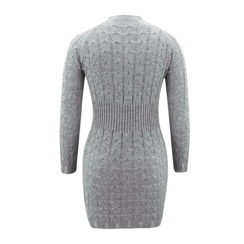 

Womens Sexy Bodycon Dress Ladies Long Sleeve Mini Jumper Tops Dresses Sweater