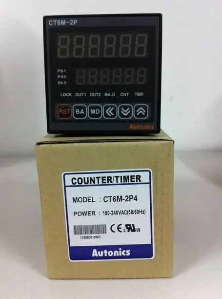 1 шт. Autonics CT6M 2P4 CT6M2P4 счетчик/таймер в коробке Новинка Бесплатная