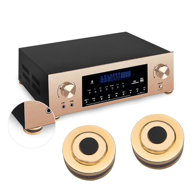 

Speaker Anti-Slip Fixing Feet Pad Isolation Absorb Shock Amplifier Base Feet Pure Copper Stand Cover Foot Nail Portable