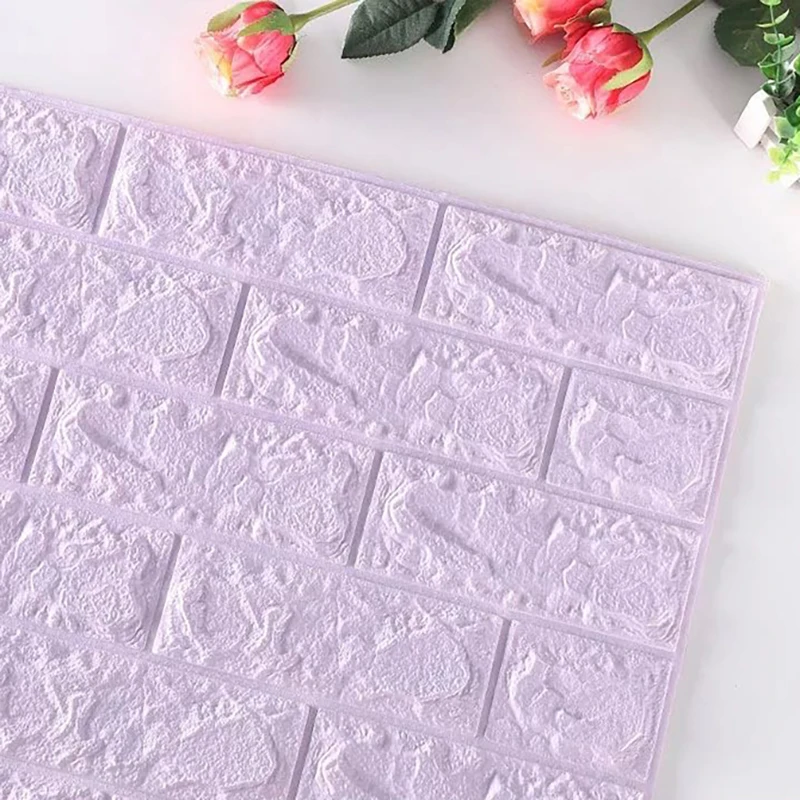 

1PC 70*77cm 3D Wall Sticker Imitation Brick Bedroom Waterproof Self-adhesive Wallpaper Office Kitchen School Store Decor