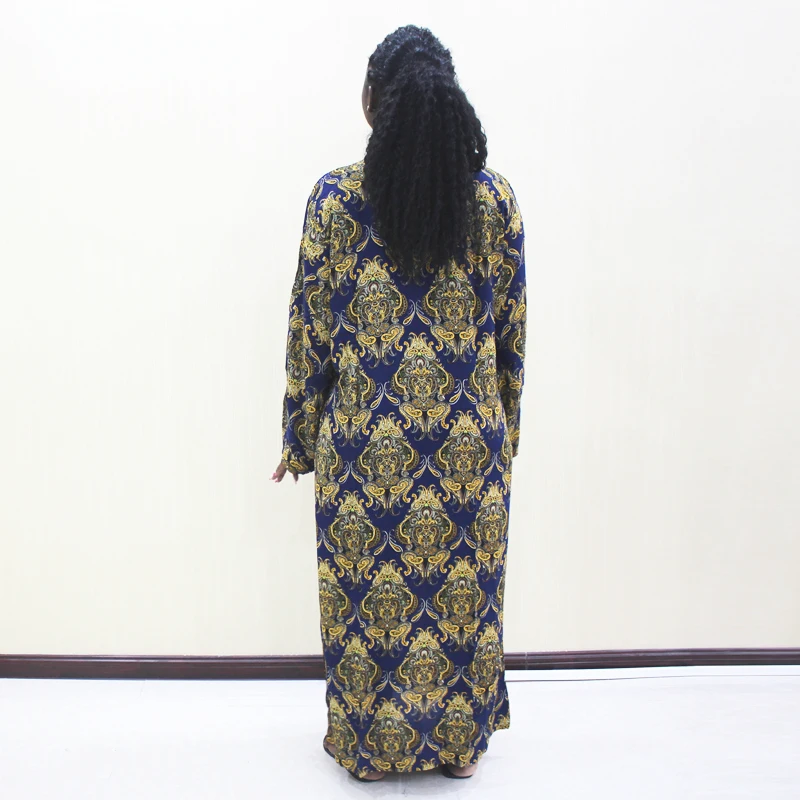 Африканский Дашики новейшая мода Элегантный 100% хлопок золотой принт африканская