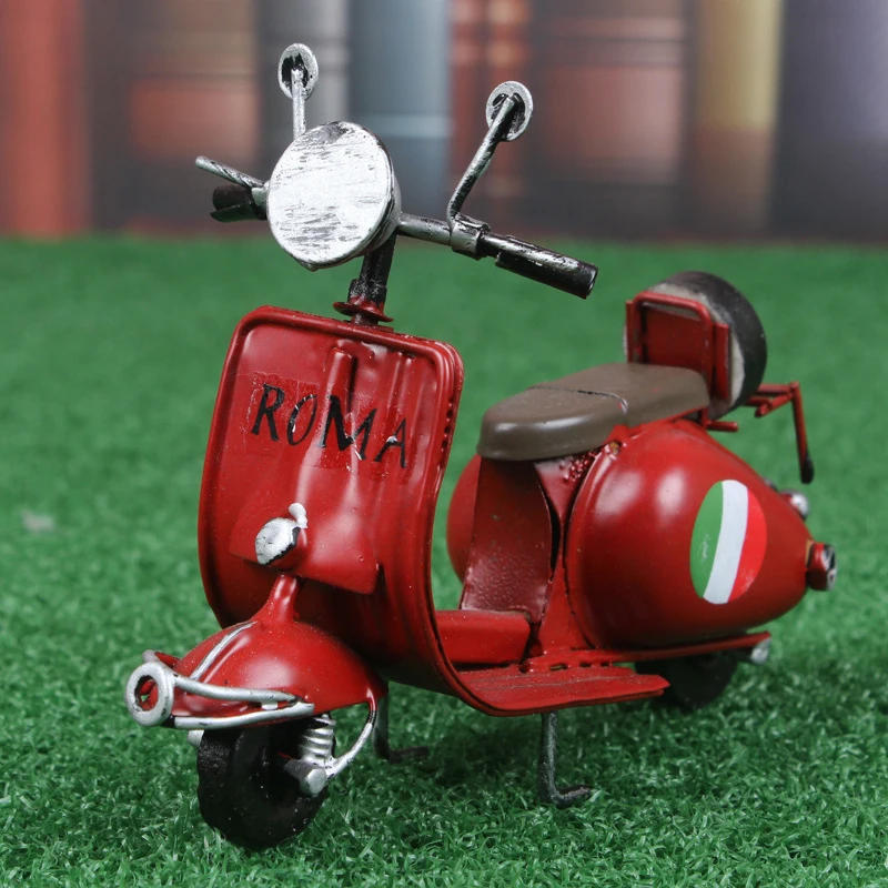 

Classical Motorcycle Model Retro Metal Desk Ornament Home Table Bike Decoration Figurines Crafts Party Birthday Gifts Statue