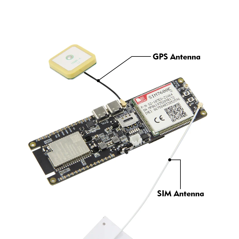LILYGO®TTGO SIM7600E H модуль ESP32 WROVER B чип Wi Fi Bluetooth 18560 Батарея держатель регулятором