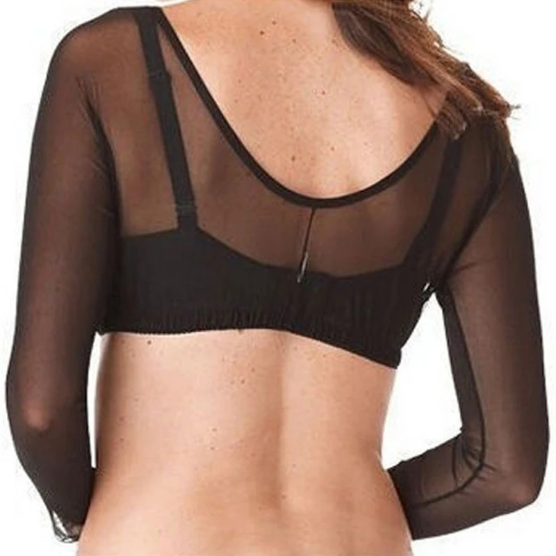 

Women Thinner Slimmer Lightweight Armwear Wrap Crop Tops Base Shirt Blouse 95AE