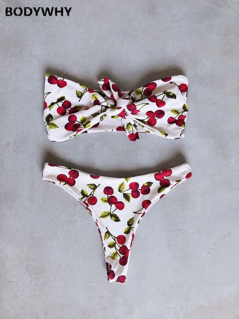 

Summer New Female Leopard Print Bikini Print Chest Knotted Swimsuit Ladies Sexy Swimsuit Bikini