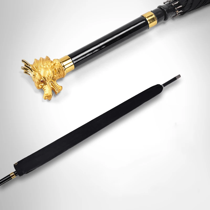 

SAFEBET Brand 12 Chinese Zodiac Long Handle Man Umbrella High Quality Warrior Sword Style Self-Defense Windproof Umbrella