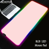 black and white mouse pad gamer pink mouse mat simple gaming led lights mousepad rgb computer accessories desk carpet large mats