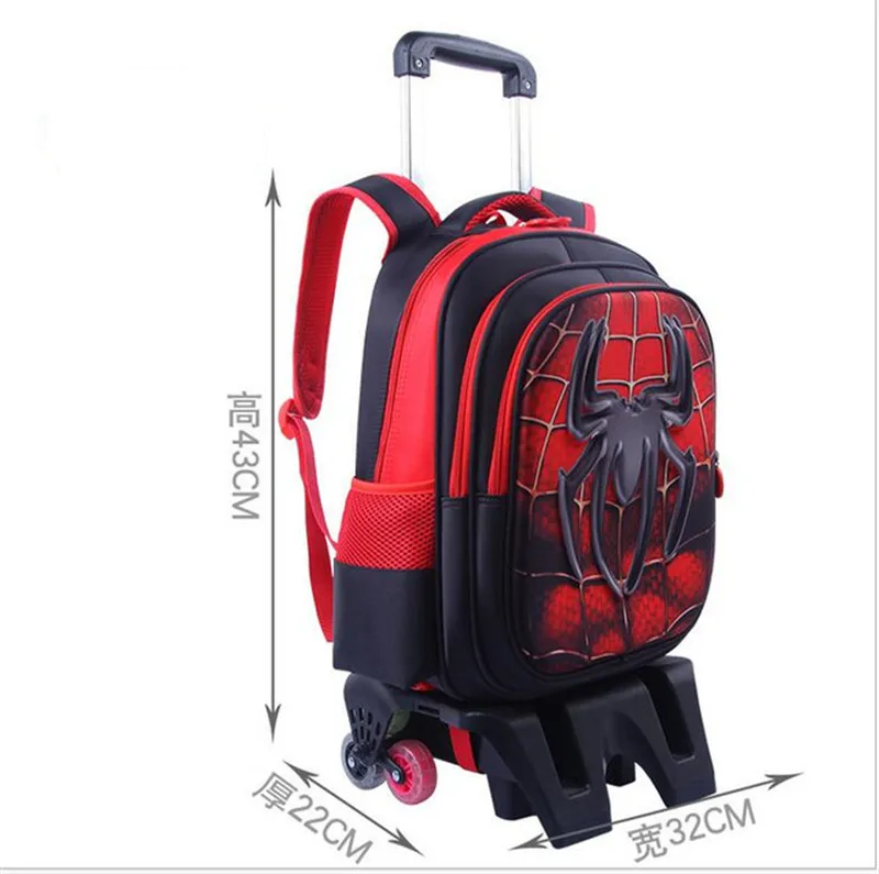 3D школьный рюкзак на колесиках Детский со съемными колесами|Школьные ранцы| |