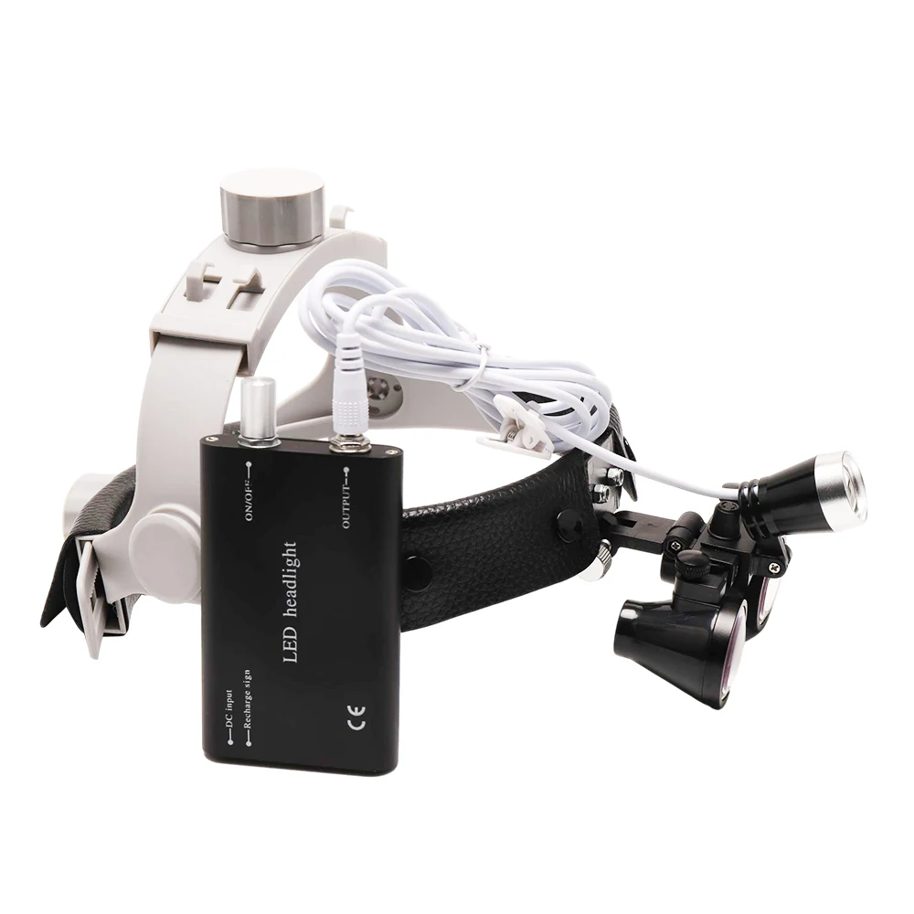 

High Quality 3.5X Dental Illuminated Loupe Head Image Magnifier with 1W Circle Spot Led Light