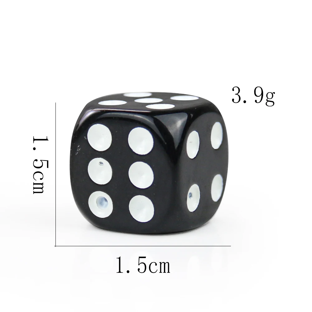 

2 PCS High-quality Dice Black White Dot Dice Sieve Dice Color Grain Bar Magic Props Entertainment Game Dice Home Decorations