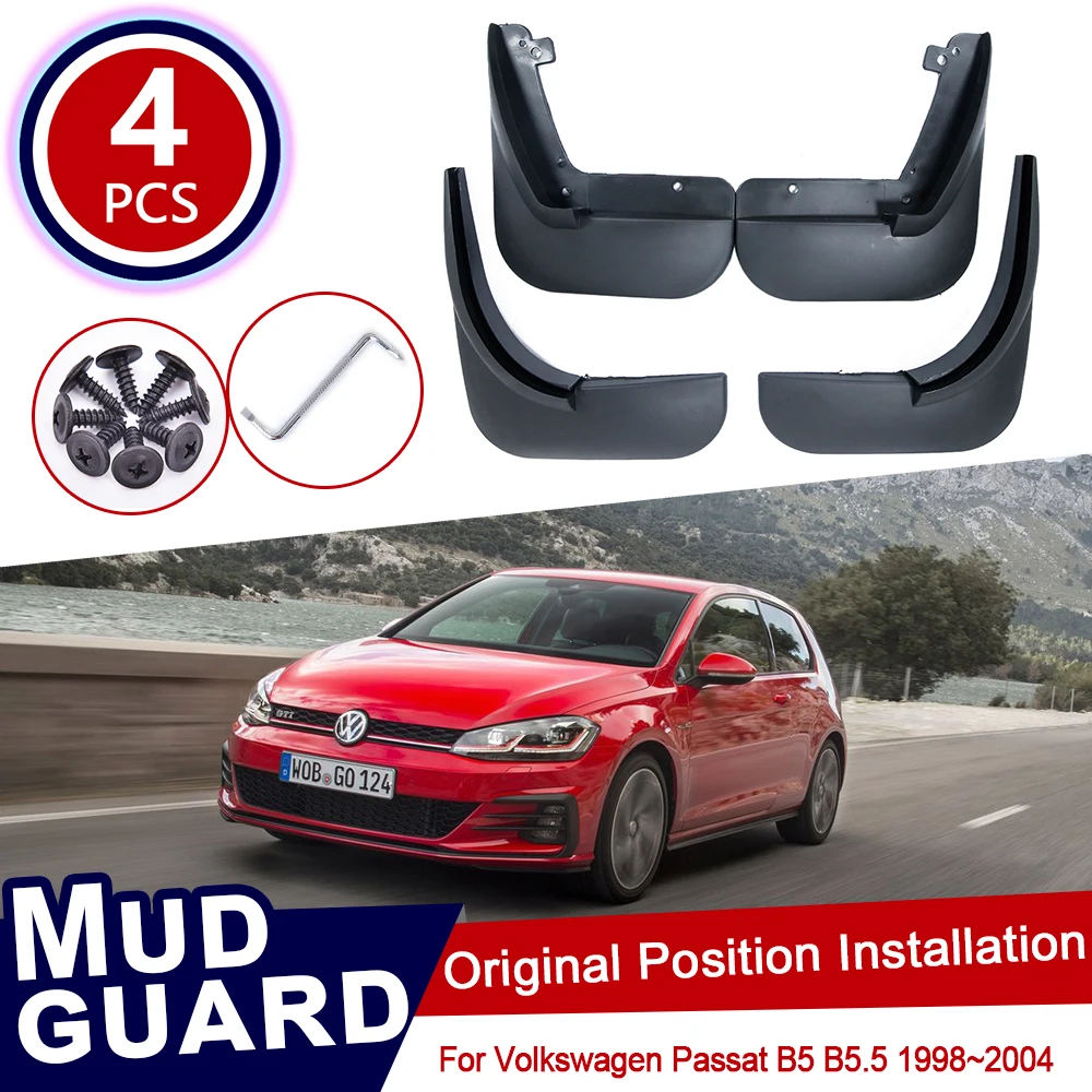 

4Pcs for Volkswagen VW Passat B5 B5.5 1998~2004 Car Mud Flaps Mudguard Splash Guards Fender Mudflaps 1999 2000 2001 2002 2003