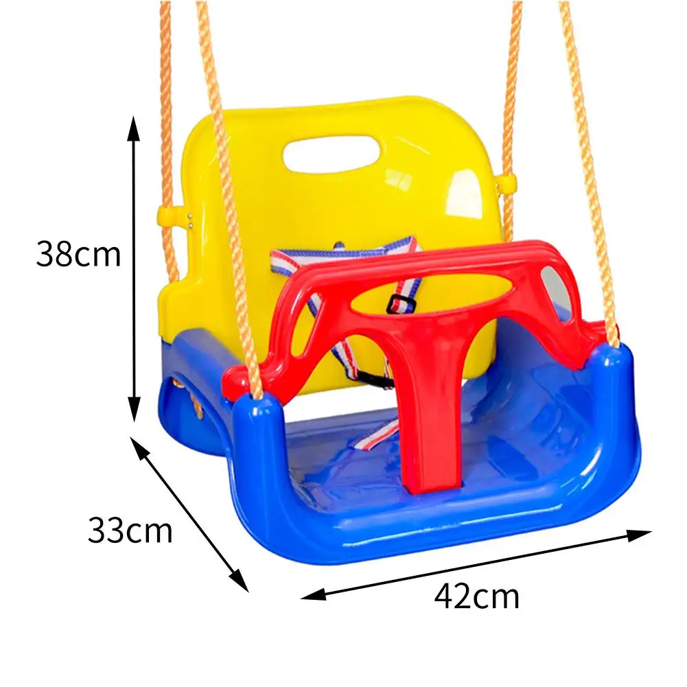 

Outdoor Swing Set Thick Seat With Adjustable Ropes For Park Garden Playground Accs Children Kids Toy Baby Outdoor Sports Game