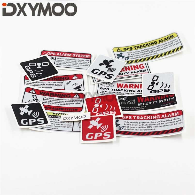 1 шт. GPS сигнализации трекер автомобиля наклейки Предупреждение мото авто окна