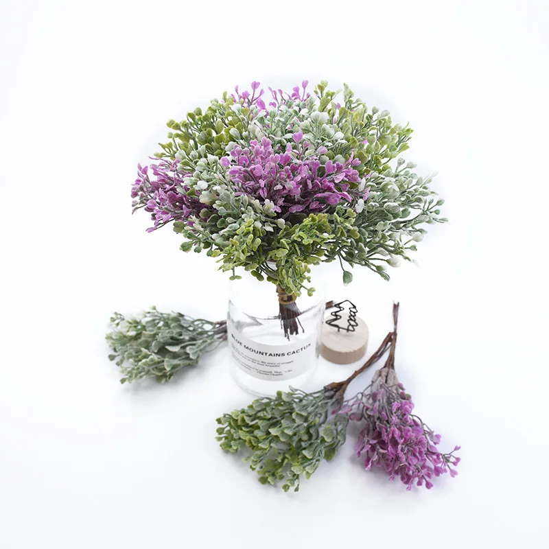 6PCS Home wedding decoration scrapbook christmas decorative flower wreath artificial plants diy Garlands material fake grass | Дом и сад