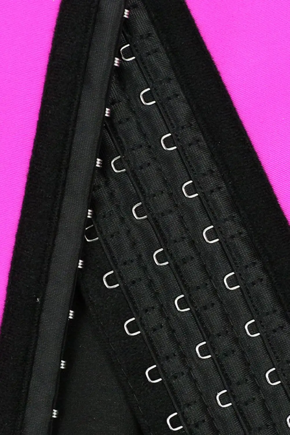 Розовый 9 стальных костей неопреновый пояс для талии тренировочный с крючком