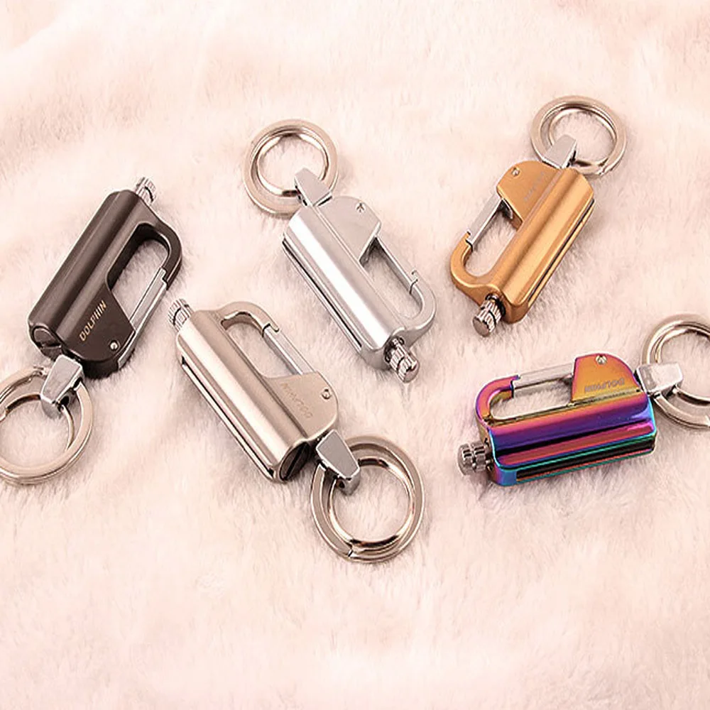 Зажигалки из нержавеющей стали брелок для ключей подходящие зажигалки гаджеты