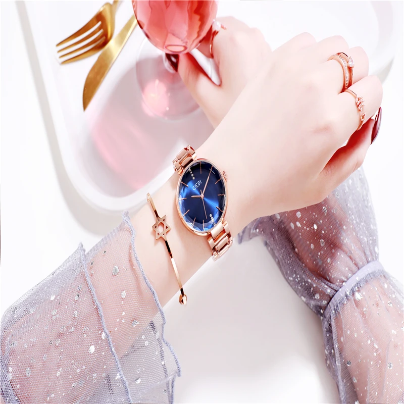 

Часы женские, кварцевые, водонепроницаемые, из нержавеющей стали