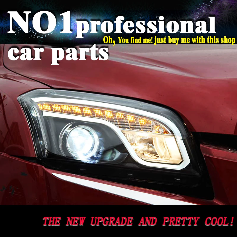 

OUMIAO Styling Head Lamp for Chevrolet Tracker LED Headlights 2014-2015 Trax DRL Bi Xenon Lens High Low Beam Parking Fog Lamp