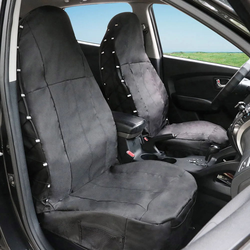 

1set Universal Car Front Seat Covers Adjustable with Seat Back Organizer Outdoor Parts Personal Car Accessories for TIROL