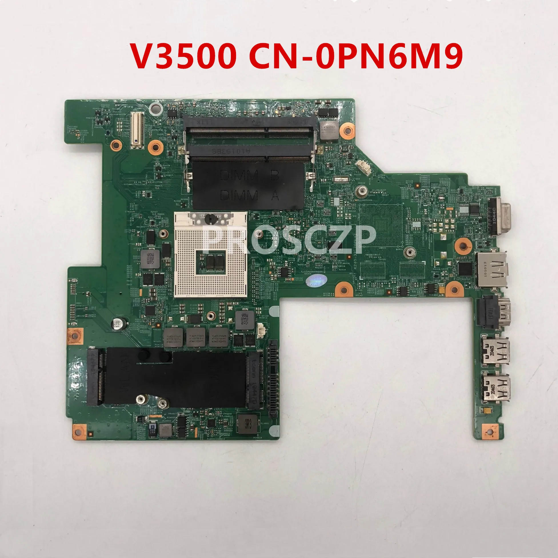 Бесплатная доставка для DELL Vostro 3500 V3500 CN 0PN6M9 PN6M9 материнская плата ноутбука HM57 DDR3 100%