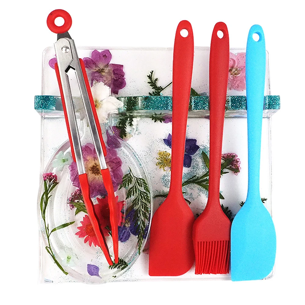 

Diy Crystal Glue Mold Spoon Tray Coaster Storage Rack Silicone Mould