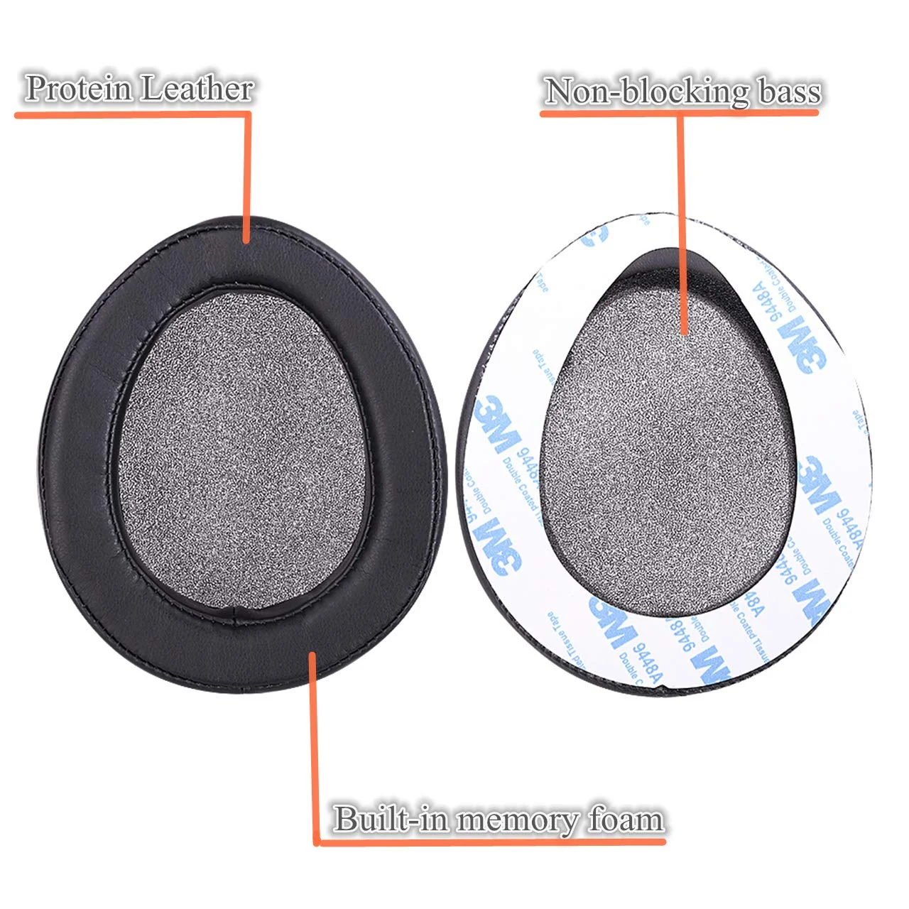 

PU Leather Replacement Ear Pads Earpads Earmuffs For Sennheiser HD270 HD500 HD570 HD575 HD590 HD 270 500 570 575 590 Headphones