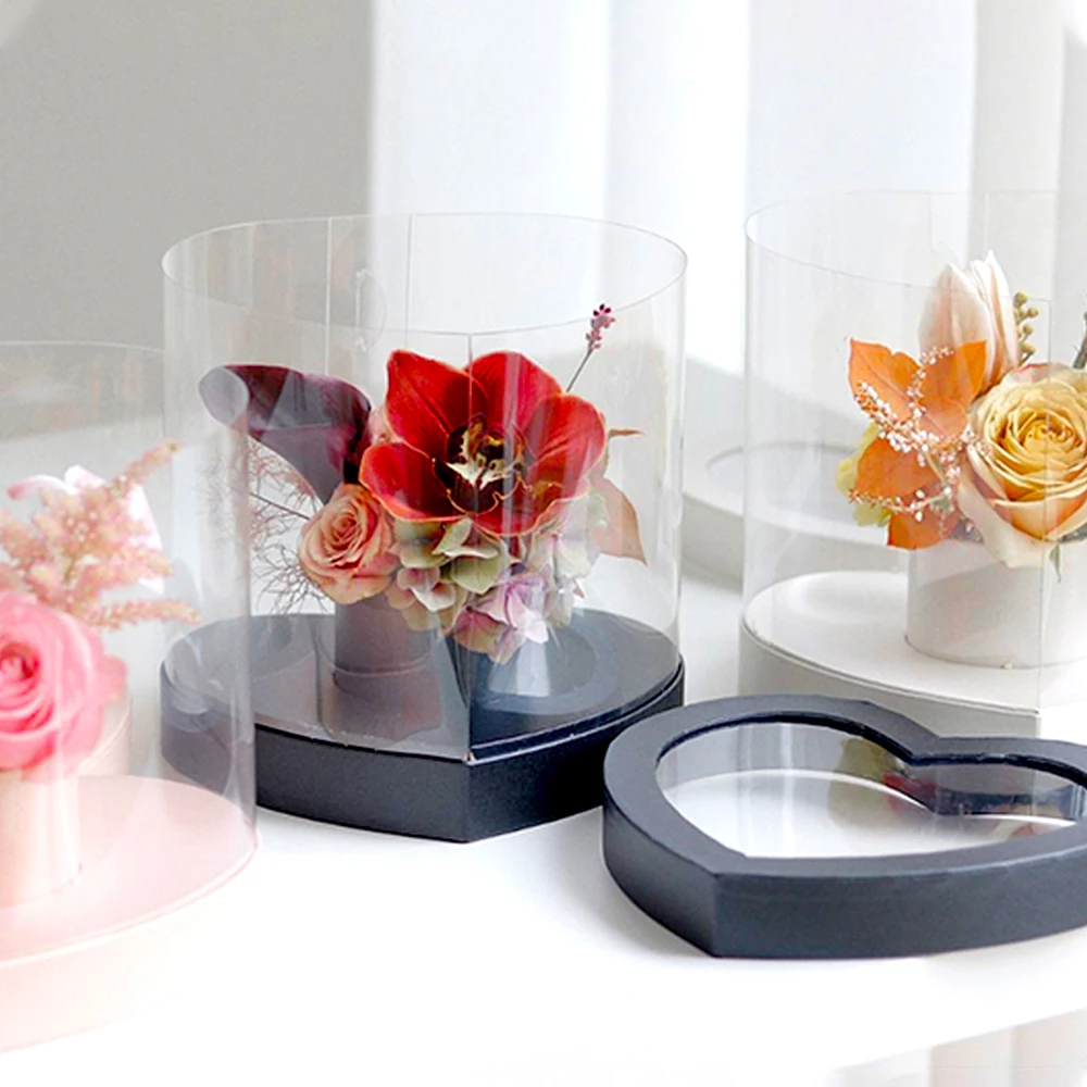 Цветочные коробки в форме сердца ваза для обнимания подарок на день рождения