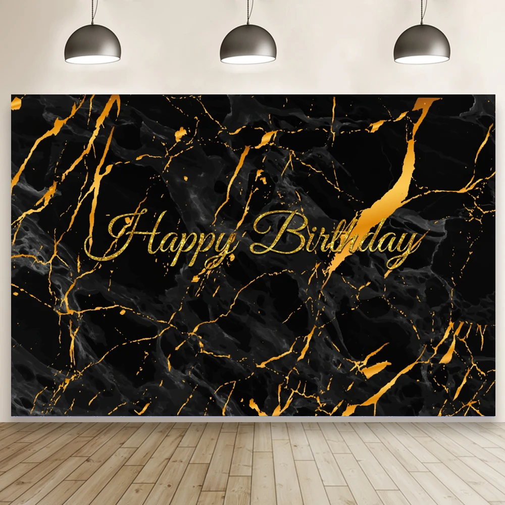 

Мраморная поверхность рисунок Золотой блестящий счастливый женский Фотофон для новорожденных детей Вечеринка фотовинил