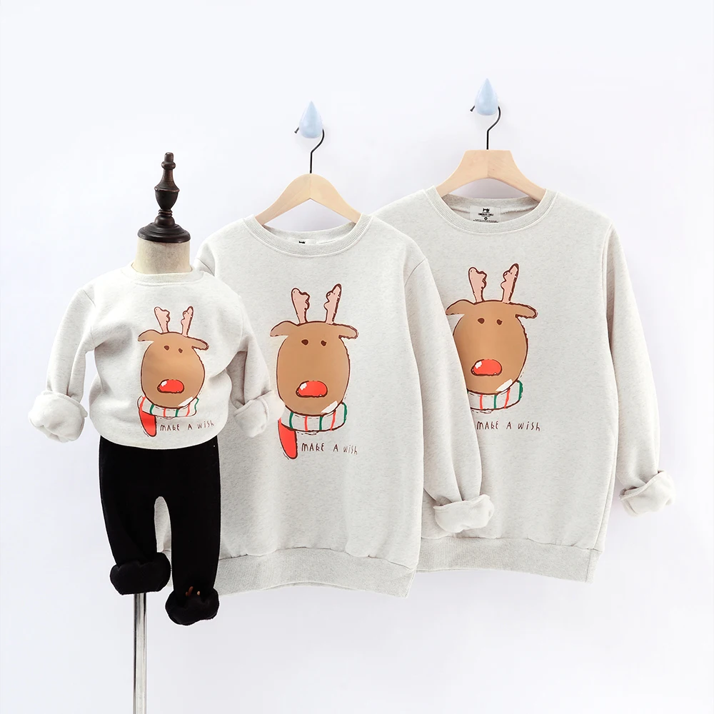 Одежда для семьи коллекция 2019 года Детские рубашки с рождественской елкой Мама и