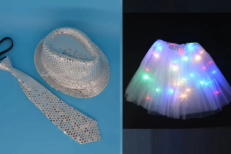 Для женщин и девочек светодиодный вечерние мигает Джаз Шляпа Блесток Кепка