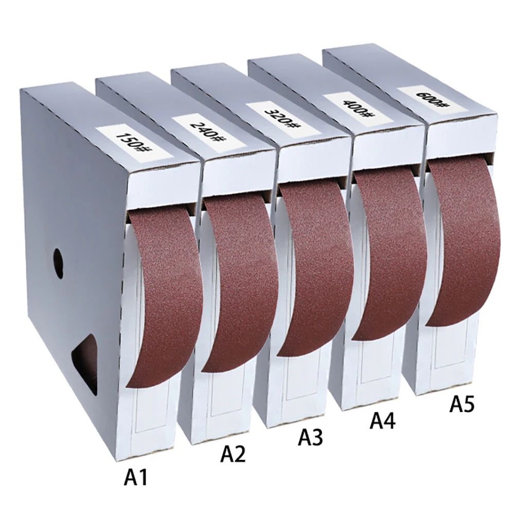 Наждачная бумага сухая Матовая коробка для пояса рулон мягкая Песочная ткань