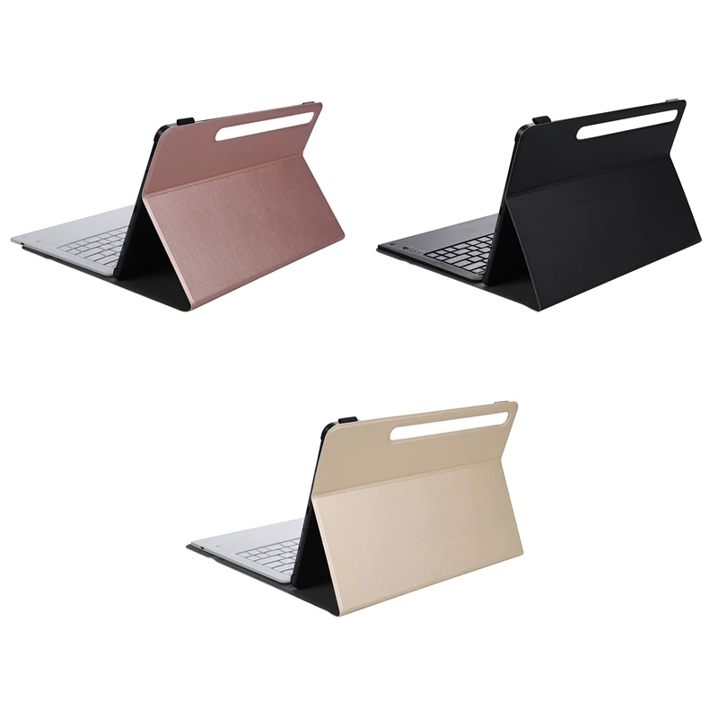 

PU Case+Keyboard For Samsung Galaxy Tab S7FE T730/T736 & S7 Plus T970 T975 12.4 inch Tablet Flip Case Tablet Stand