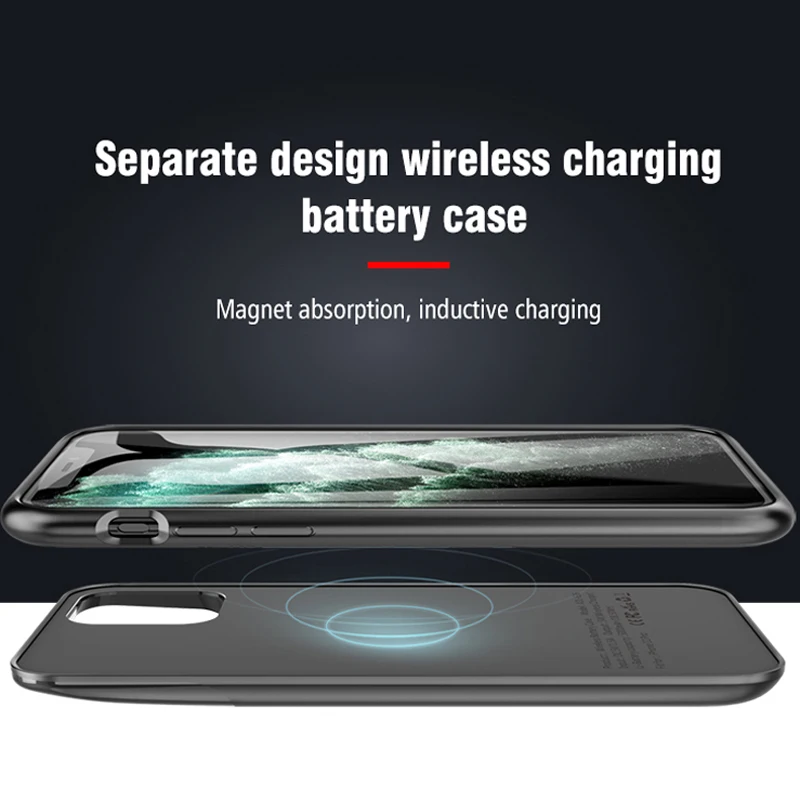 5500 мАч/5000 мАч Внешняя батарея зарядное устройство чехол для iPhone 11 Pro Max Power Bank