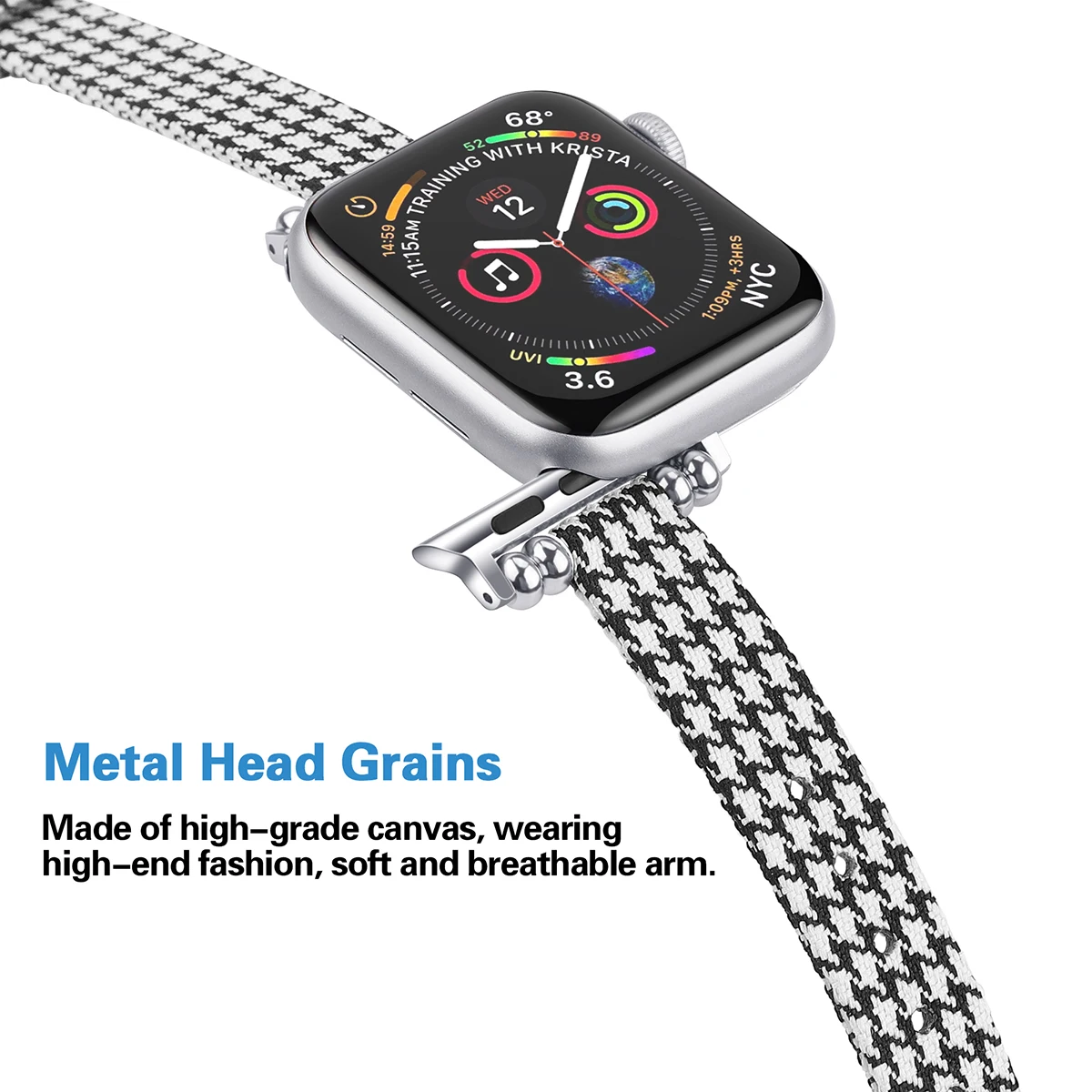 Холщовый ремешок для спортивных часов Apple Watch Band 38 мм 42 запасной браслет 4 band 40 44